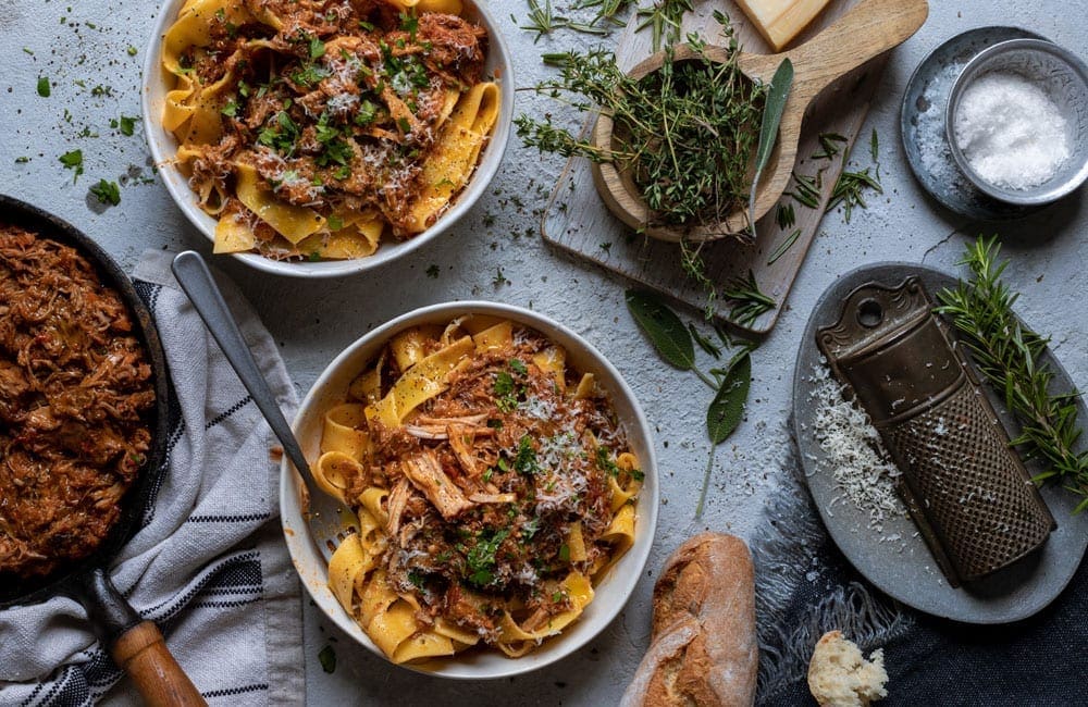 PORK RAGÙ WITH PAPPARDELLE