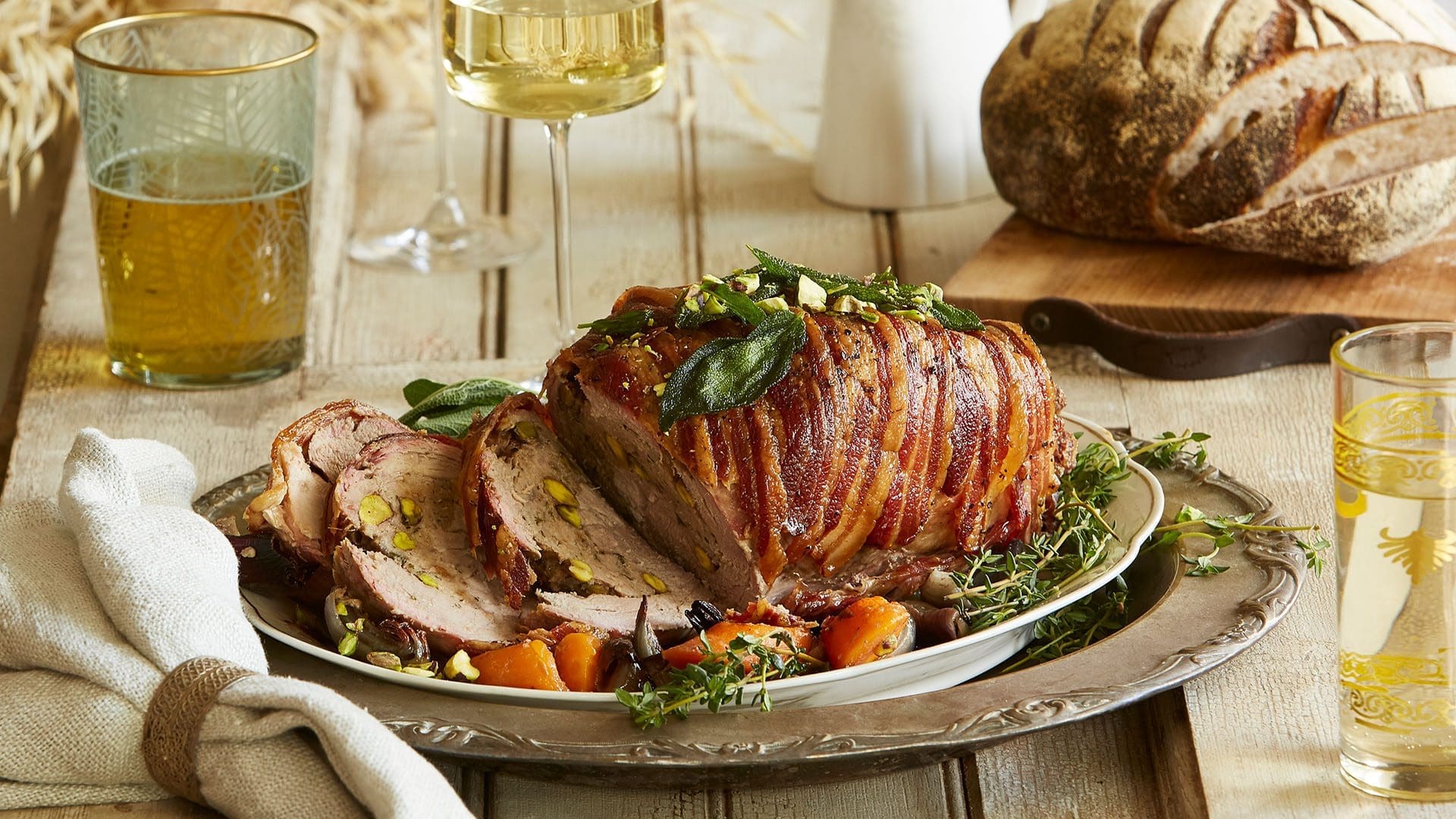 Stuffed pork neck