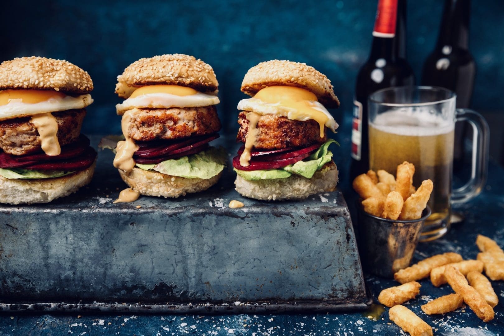 Kiwi Burger Sliders