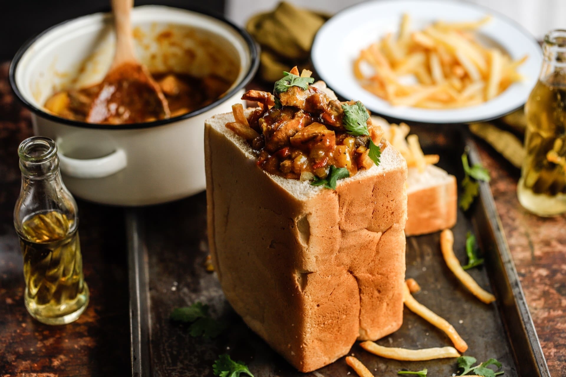 Pork Bunny Chow (Kota)